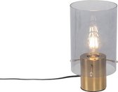 QAZQA vidra - Moderne Tafellamp - 1 lichts - H 260 mm - Goud/messing -  Woonkamer | Slaapkamer | Keuken