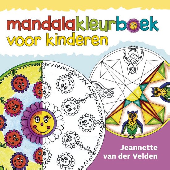 Cover van het boek 'Mandalakleurboek voor kinderen' van Jeannette van der Velden