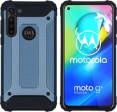 iMoshion Rugged Xtreme Backcover Motorola Moto G8 Power hoesje - Donkerblauw