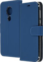 Accezz Wallet Softcase Booktype Motorola Moto G7 Power hoesje - Donkerblauw