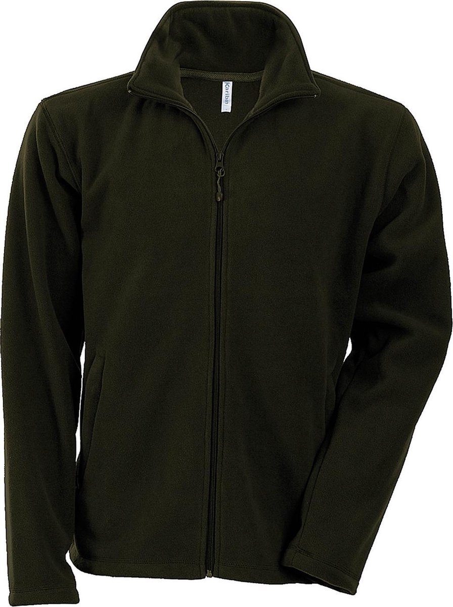 Kariban Heren Falco Full Zip Anti Pill Fleece Jasje Groen