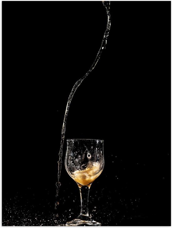Poster – Champagne in Glas - 30x40cm Foto op Posterpapier