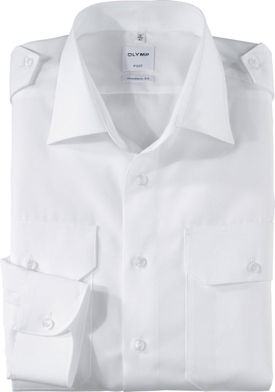 OLYMP Piloot modern fit wit