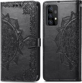 iMoshion Hoesje Geschikt voor Samsung Galaxy A52 (4G) / A52s / A52 (5G) Hoesje Met Pasjeshouder - iMoshion Mandala Bookcase - Zwart