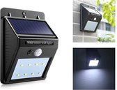 Eurocatch Outdoor Wandlamp - Buitenlamp Zonne-energie met sensor - Solar lamp - Zwart