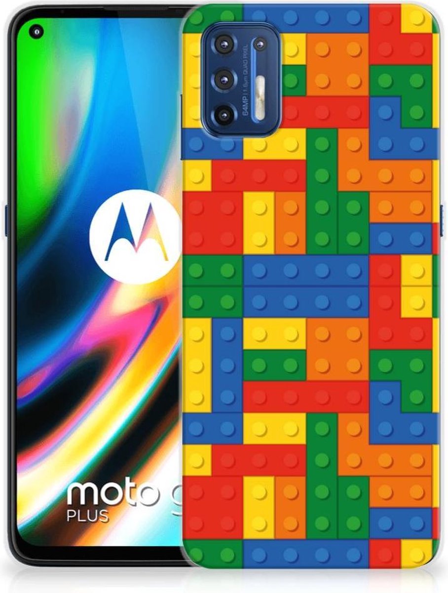 TPU Hoesje voor Motorola Moto G9 Plus TPU bumper Blokken
