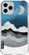 Casetastic Apple iPhone 12 / iPhone 12 Pro Hoesje - Softcover Hoesje met Design - Mountain Night Print