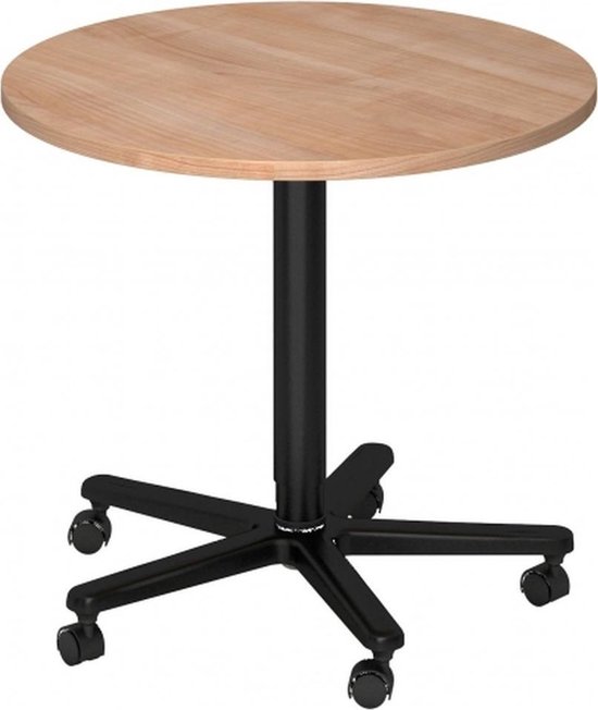 Bistro 80R D - Systeem conferentietafel Wit / Zwart