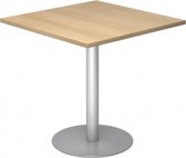 hjh OFFICE PRO Bistro F88Q S - Systeem conferentietafel Eik / zilver