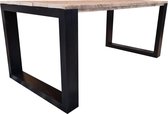 Wood4you - Eettafel New Orleans - steigerhout 150Lx78Hx90D cm zwart