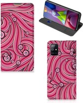 GSM Hoesje Geschikt voor Samsung Galaxy M51 Foto Hoesje ontwerpen Swirl Pink