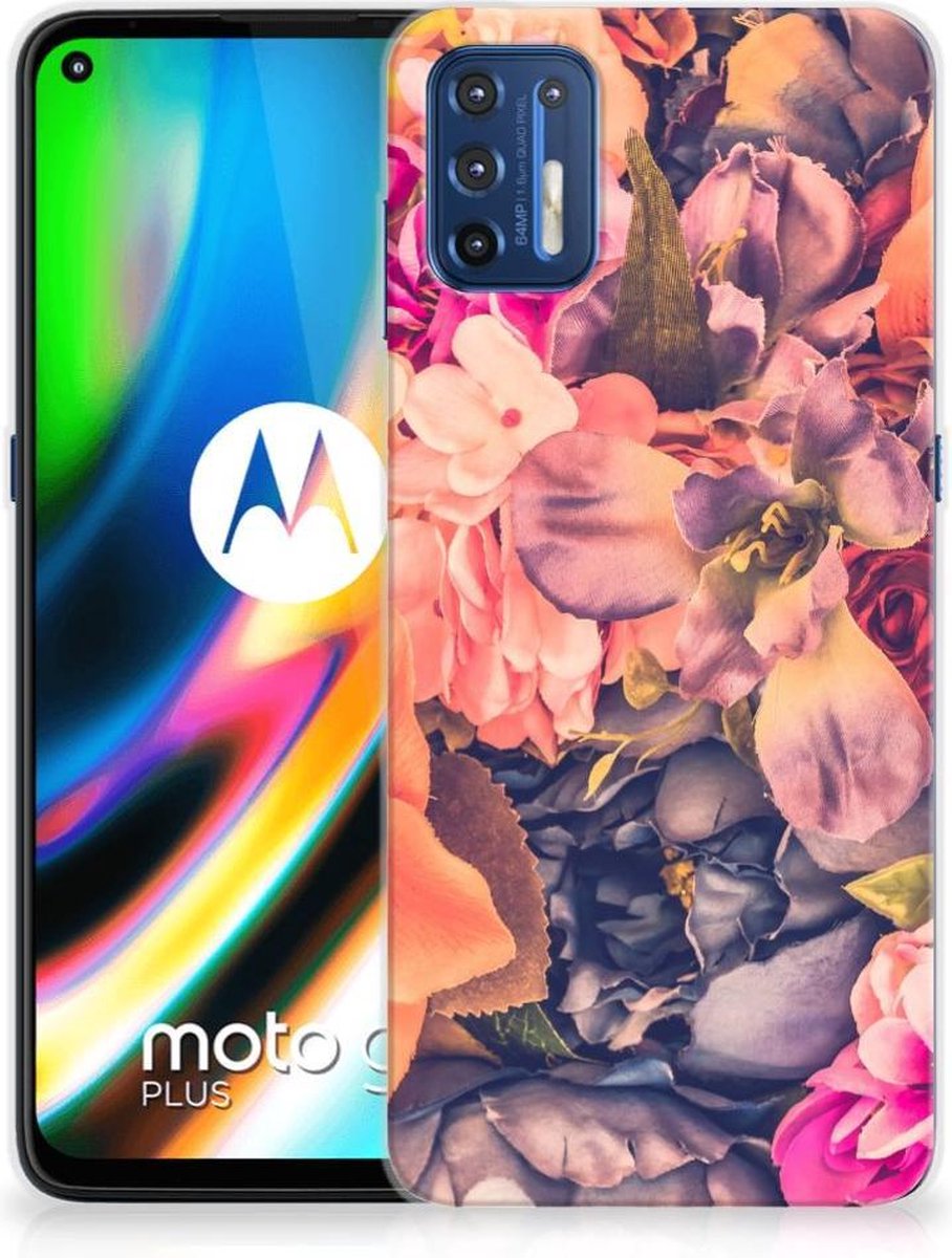Motorola Moto G9 Plus TPU Case Bosje Bloemen