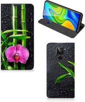 Hoesje Xiaomi Redmi Note 9 Wallet Bookcase Orchidee