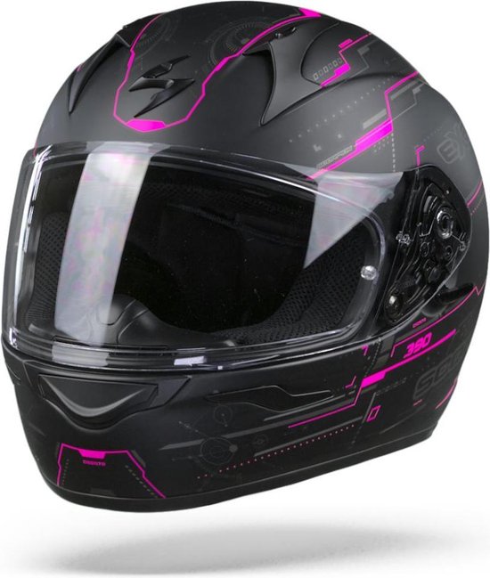 Scorpion EXO 390 Beat - Mat Zwart / Roze | bol.com