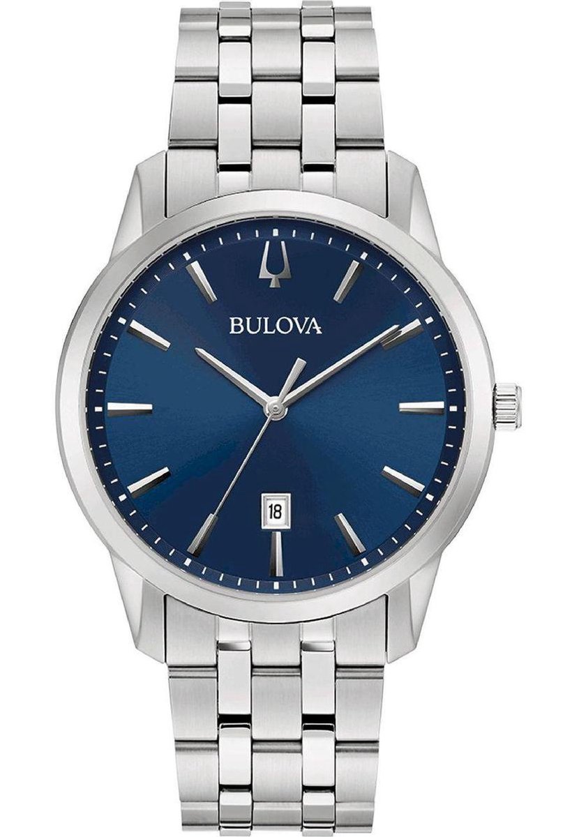 Bulova Sutton Horloge - Bulova heren horloge - Zilver - diameter 40 mm - roestvrij staal