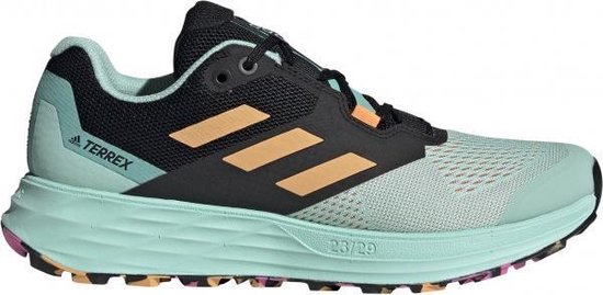 adidas TERREX Two Flow Dames - Vrouwen - grijs/roze - maat: 38 2/3 - |  bol.com