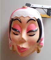 Masker  kindermasker oosterse prinses witte sjaal