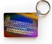 Sleutelhanger - Kleurrijk periodiek systeem der elementen - Uitdeelcadeautjes - Plastic
