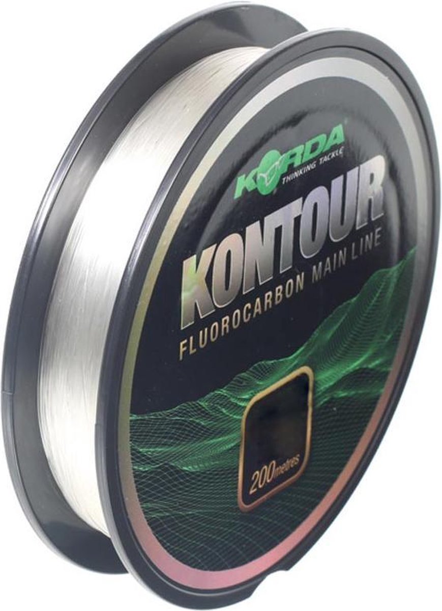 Korda Kontour Fluorocarbon Mainline - 15lb - 200m - Transparant