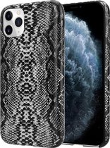 ShieldCase Slangenleer hoesje geschikt voor Apple iPhone 11 - zwart-wit