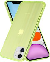 Shieldcase Gekleurde laser case geschikt voor Apple iPhone 11 - groen