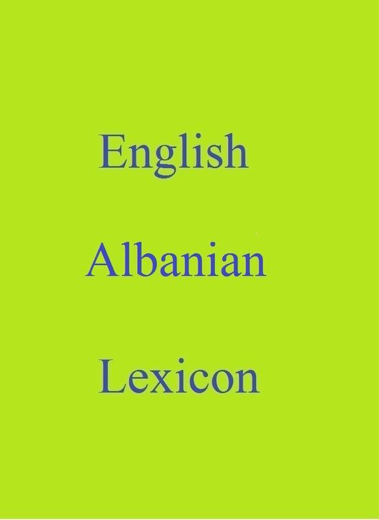 World Languages Dictionary English Albanian Lexicon (ebook), Robert