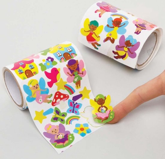 Baker Ross Oster-Sticker Rollen, 600 Stück – Bunt, Für Basteln, Scrapbooking & Kinder