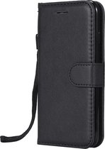 GadgetBay iPhone 7 8 SE 2020 Kunstlederen Bookcase Wallet - Zwart