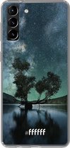 6F hoesje - geschikt voor Samsung Galaxy S21 -  Transparant TPU Case - Space Tree #ffffff