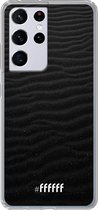 6F hoesje - geschikt voor Samsung Galaxy S21 Ultra -  Transparant TPU Case - Black Beach #ffffff
