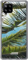 6F hoesje - geschikt voor Samsung Galaxy A42 -  Transparant TPU Case - Palms #ffffff
