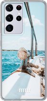 6F hoesje - geschikt voor Samsung Galaxy S21 Ultra -  Transparant TPU Case - Sailing #ffffff