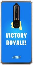 Nokia 6 (2018) Hoesje Transparant TPU Case - Fortnite - Victory Royale #ffffff