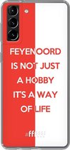 6F hoesje - geschikt voor Samsung Galaxy S21 -  Transparant TPU Case - Feyenoord - Way of life #ffffff