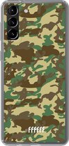 6F hoesje - geschikt voor Samsung Galaxy S21 Plus -  Transparant TPU Case - Jungle Camouflage #ffffff