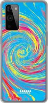 6F hoesje - geschikt voor OnePlus 9 Pro -  Transparant TPU Case - Swirl Tie Dye #ffffff