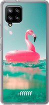 6F hoesje - geschikt voor Samsung Galaxy A42 -  Transparant TPU Case - Flamingo Floaty #ffffff