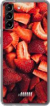 6F hoesje - geschikt voor Samsung Galaxy S21 Plus -  Transparant TPU Case - Strawberry Fields #ffffff