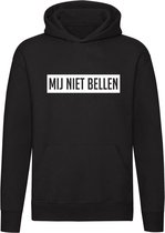 Mij niet bellen hoodie zwart | Chateau Meiland | Martien Meiland | sweater | trui | unisex