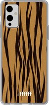 6F hoesje - geschikt voor OnePlus 9 -  Transparant TPU Case - Tiger Print #ffffff