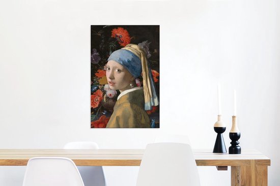 bol.com | Canvas Schilderijen - Meisje met de parel van oude meester