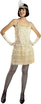 FUNIDELIA 1920s Flapper kostuum in goud voor vrouwen - Maat: M