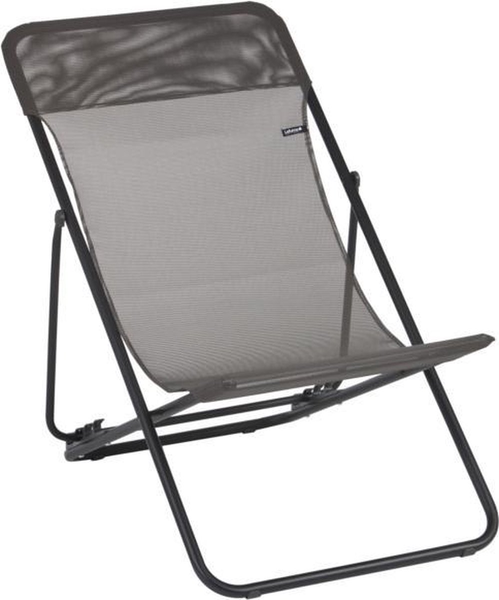 Lafuma Maxi Transat - Chaise de plage - Réglable - Pliable
