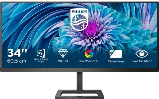 Philips 345E2AE - QHD Ultrawide Monitor - 34 inch