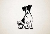 Wanddecoratie - Hond - Jack Russel 1 - L - 109x70cm - Zwart - muurdecoratie - Line Art