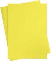 Gekleurd Karton, A2, 420x594 mm, 180 gr, sun yellow, 10 vel/ 1 doos | Knutselpapier | Knutselkarton