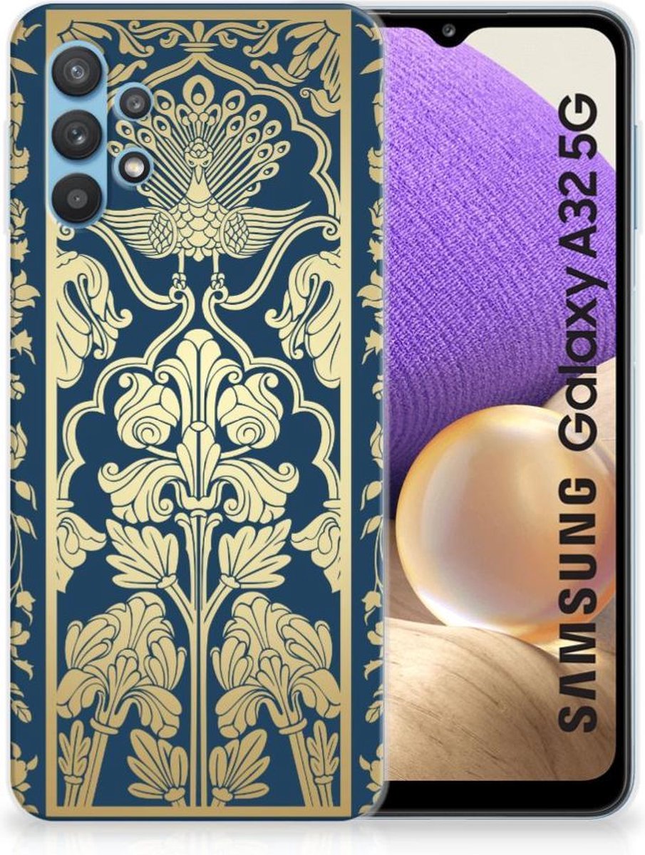 Samsung Galaxy A32 5G TPU Case Beige Flowers
