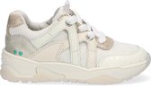 Bunnies JR 221470-901 Meisjes Lage Sneakers - Wit - Leer - Veters