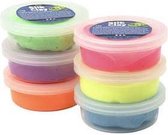 Silk Clay® , kleuren assorti, neon, 6x14gr