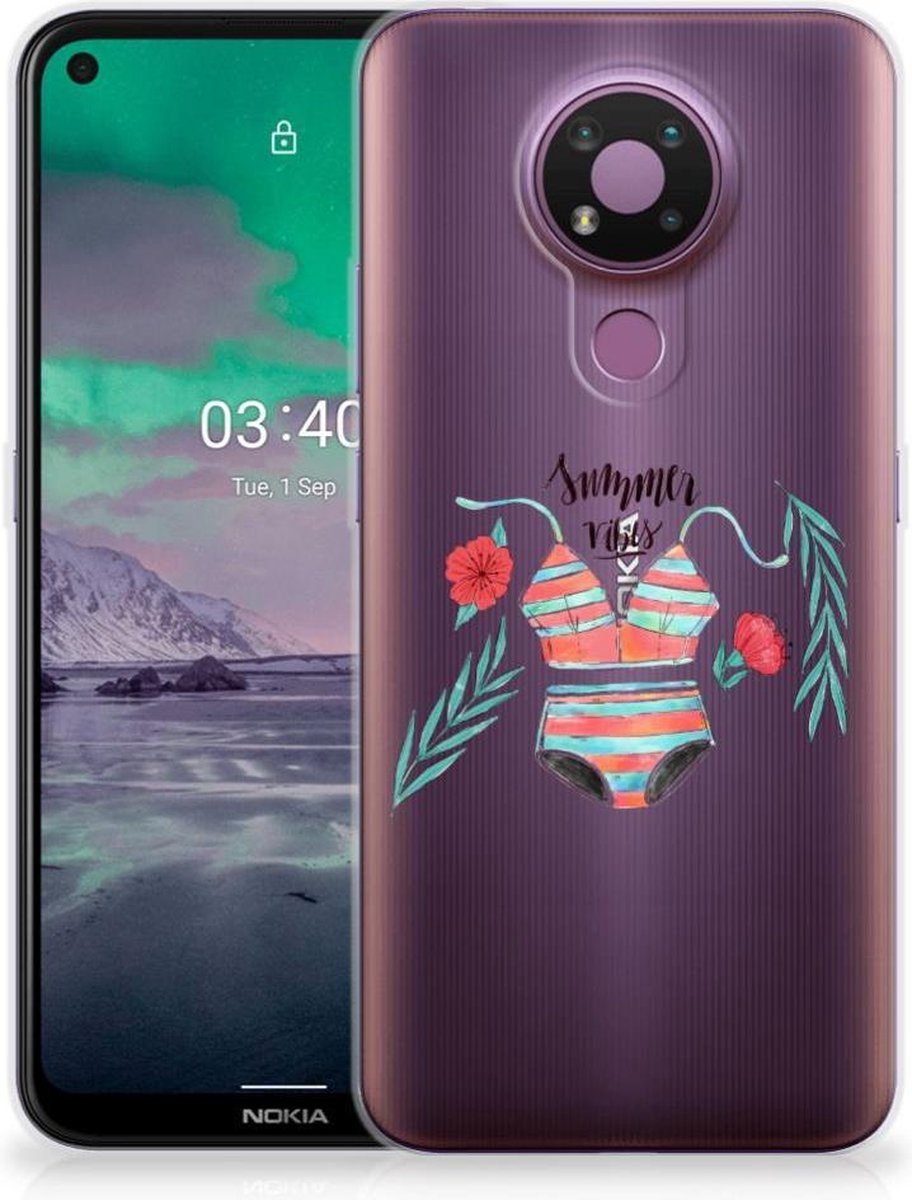 Nokia 3.4 Telefoonhoesje met Naam Boho Summer